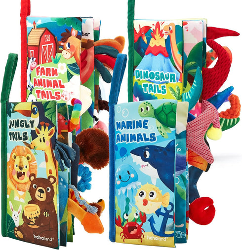 hahaland Baby Books for Baby Shower Gifts - 2PCS - Baby Toys 0-6