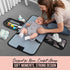 Black Grey Baby Camo Portable Diaper Changing Pad Waterproof Foldable Travel Mat with Pockets Soft Oxford Fabric