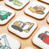 1+ Felt Construction Matching Game for Toddlers Truck Memory Game & Flash Cards Soft and Safe for Ages Montessori