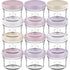 KeaBabies 12pk 4oz Glass Baby Food Containers with Lids - Leak-Proof, Microwavable