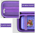 Hard Carrying Case for Bitzee Interactive Toy Digital Pet, Black+Purple Protective Storage Case with Zipper Pocket