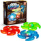 PICK A TOY Light Up Ninja Flyers Set, 3 LED Electronic Stars, Heavy Duty Rubber Discs for Kids Tossing Games