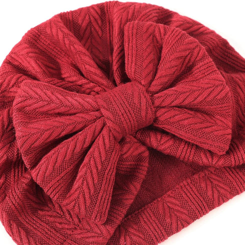 DRESHOW BQUBO Newborn Receiving Blanket Toddler Warm for Girls with Bow Hat and Bow Headband Shower Gift