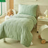 4 Set Set Set DuShow Green Piece Toddler Bedding for Boys Girls,Embroidery Microfiber Crib Bed Sheets Soft Boho