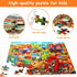 100 Piece Jigsaw Puzzles for Kids Ages 4-10, Construction Engineering Vehicle Puzzles, Educational Toys Gift