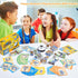 varbertos Wooden Matching Game Puzzle Games, Pattern Block Match Puzzles Building Cubes with Bell for Kids and Adults