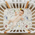Fitted Crib Sheets Wild Plants Mushroom Stretchy Portable Playard Sheets for Baby Toddler, Breathable Soft Mini Crib Mattress 39 x 27 in for Boys and Girls by KICPOAY