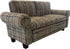 Brown Dollhouse Sofa Couch, Miniature Living Room Furniture Loveseat, 1/12 Scale, Accessories for 6 inch Dolls
