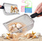 TUSAUW 4Pcs Beach Mesh Shovel with Bag Shark Tooth Mesh Bag for Shell