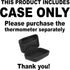 getgear Case for Digital Forehead Thermometer, Universal for Non-Contact Models (Case Only)