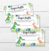 All Ewired Up 50 Dinosaur Diaper Raffle Tickets, Baby Shower Invitations, Supplies and Games for Baby Reveal Party