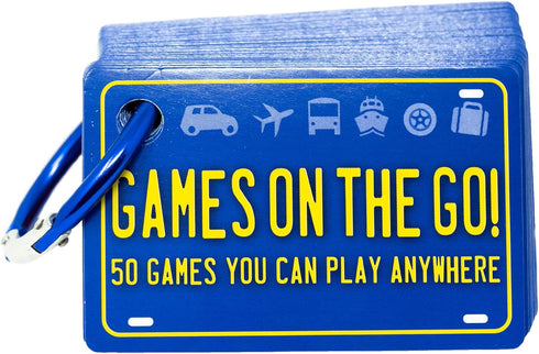 Games on the Go by Continuum Games - Portable Family Games for 2+ Players, Blue