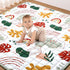 Percozzi Boho Baby Play Mat, ABC Alphabet, Words and Shapes Educational Learning
