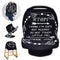 Car Seat Covers for Babies, No Touching Sign Canopy, Multiuse Nursing Covers for Newborns, Black