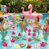 50 Goaste Pieces Flamingo Rubber Ducks Bulk, Pink Flamingo Bath Toys, Cute Floating Squeaky Bathtub Ducks for Baby