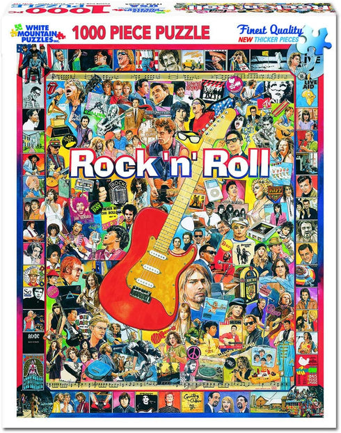 White Mountain Puzzles Rock 'N Roll - 1000 Piece Jigsaw Puzzle