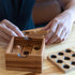 BSIRI Wooden Board Games Educational Sets - Classic Rustic Golf Game for Coffee Table or Home Decor (Gopher Holes)