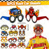 SNLN Race Car Party Favors Birthday Goodie Bags Supplies, Mini Race Car Trophy Cup Coloring Card with Crayon Gift Box