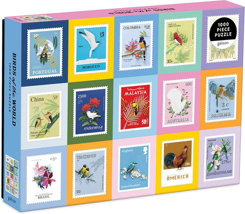 Galison Birds of The World Puzzle - 1000 Pieces - 27” x 20'' - Featuring Artwork from Diana Beltrán Herrera