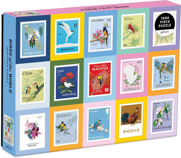 Galison Birds of The World Puzzle - 1000 Pieces - 27” x 20'' - Featuring Artwork from Diana Beltrán Herrera