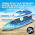 20+ 2.4GHz DEERC High-Speed RC Boat for Kids & Adults, MPH Full Proportional Remote Control Shark Boat with LED Lights