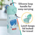 14 Oz 18+ Nuby Thirsty Kids No Spill Flip-It Active Stainless Steel Travel Cup or Water Bottle - - Months - Mint Whale