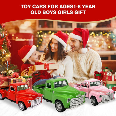 AGSIXZLAN 2Pcs 2 3 4 5 6 7 8 Girls,1:32 Little Blue/Black Truck Toy for Toddlers Year Old Boys Alloy Toddlers Car Toy