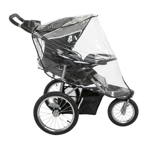 Nuby Rain Weather Shield for Jogging Stroller, Clear Stroller Cover with Storage Pocket