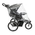Nuby Rain Weather Shield for Jogging Stroller, Clear Stroller Cover with Storage Pocket