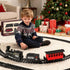 15-Piece Set Set 3-8 christmas tree train with Smoke, Sound & Lights - Fancy Track & Vintage Passenger Carriages