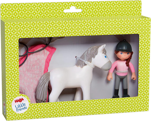 Set HABA Little Friends Horse Riding Play - Rider Sanya, Mare Saphira and Accessories