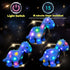 16'' Hopearl LED Plush Dinosaur Light up Stuffed Diplodocus Animal with Long Neck Night Lights Glow in The Dark