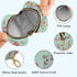 PYBUG Hippos Round Pacifier Storage Case, Polyester & TPU Lined with Hook Buckle, Pacifier Container Box for Baby