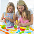 Play Dough Tools Kit, 12 pcs Plastic Playdough Tools with Extruders, Scissors, Rollers and Cutters in Random Color