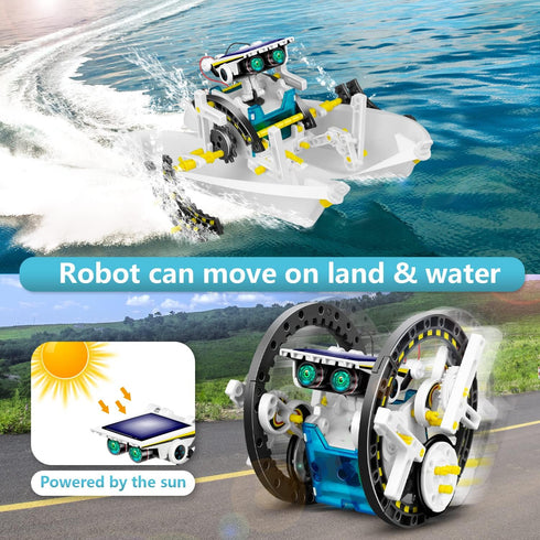 13-in-1 8 9 10 11 12 8-12, Dioju Solar Robot Toys for Ages Year Old Boys Girls, STEM Science Kits for Kids Age Building