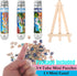 Small Jigsaw Puzzles for Adults 150 Pieces Vintage American Street View Mini Puzzles, 6 x 4 Inches, 3 Pcs, Mini Easel