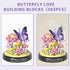 582 Sets, PCS Micro Brick Flower Butterfly Bouquet Building Animals Botanical Collection Blocks Model for Adult