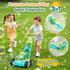 CRATIVWOOD 3-in-1 10 3-8, Summer 3 4 5 6 7 8 Bubble Lawn Mower for Kids, Bubble Machine Blower with Bubble Solution