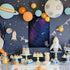 32 Solar System Party Games - Pin The Planets, Large Space Game Poster with Planet Stickers