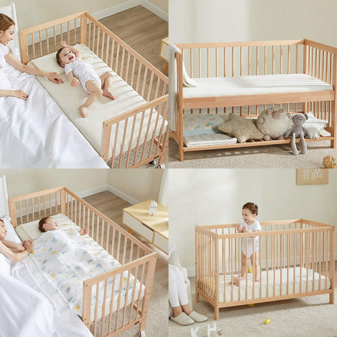 NTBAY 100% Brushed Microfiber Fitted Crib Sheet, Super Soft 28x52 Crib Sheet for Standard Crib and Toddler Mattresses
