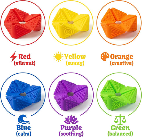 Sensory Fidget Toys for Kids Adults: Textures Sensory Flip Cube, Stress Fidgets Toys for Teen with Anxiety Autism ADHD