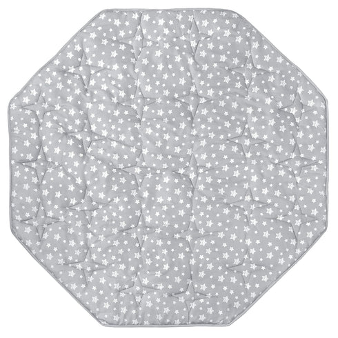 Octagon Playpen Mat Grey, Non Slip 8 Panel Playpen Mattress Mat Fits
