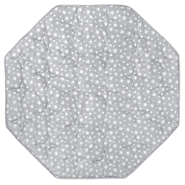 Octagon Playpen Mat Grey, Non Slip 8 Panel Playpen Mattress Mat Fits