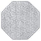 Octagon Playpen Mat Grey, Non Slip 8 Panel Playpen Mattress Mat Fits