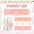 80 Teling Pieces Baby Shower Water Bottle Labels Waterproof Water Bottle Stickers Wrappers Labels for Baby Shower Party