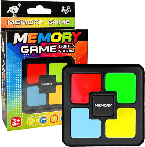 Light Up Memory Game - Handheld Electronic Quiz Game with Lights and Sounds