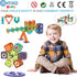 110 3D Set, Contixo STEM Building Toys - pcs Marble Magnetic Run Tiles Learning Stacking Educational Building Blocks