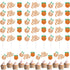 Zonon 48 Pieces Little Cutie Glitter Cupcake Toppers - Baby Shower Decorations - Tangerine Theme Citrus Cake Topper