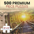 500 4-in-1 Set Christian Puzzles for Adults Pieces - Bible Jigsaw Puzzles with Scripture Verses - Religious Puzzles