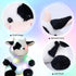 13'' Hopearl LED Plush Cow Lighting Up Stuffed Animal Diary Cattle Floppy Night Lights Glow in The Dark Birthday